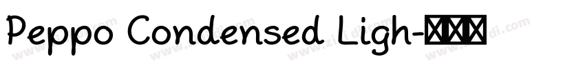 Peppo Condensed Ligh字体转换